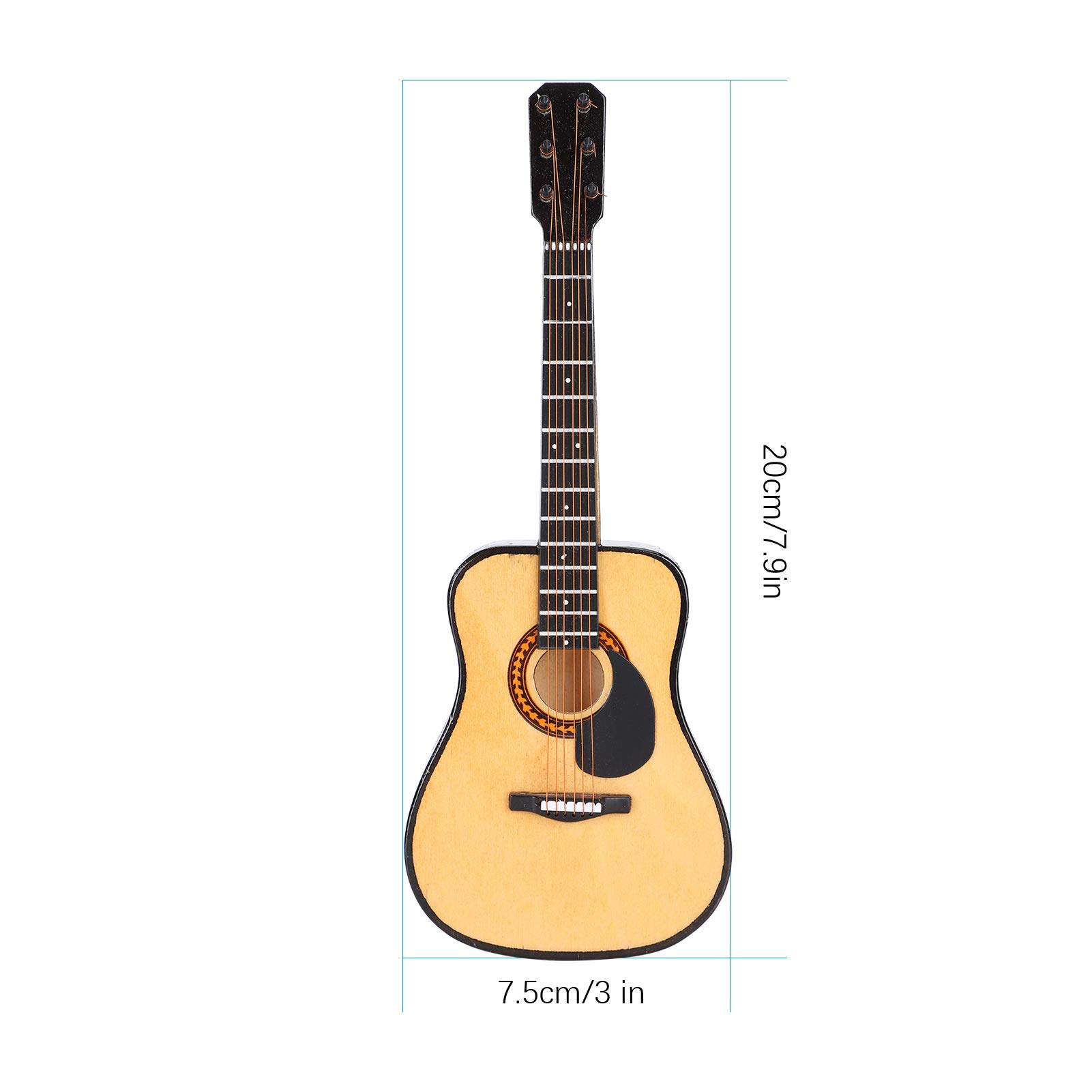 Modelo de Guitarra en Miniatura de 20 cm, para Amantes de la música para Decoración de Modelos Decoración de Oficina en Casa