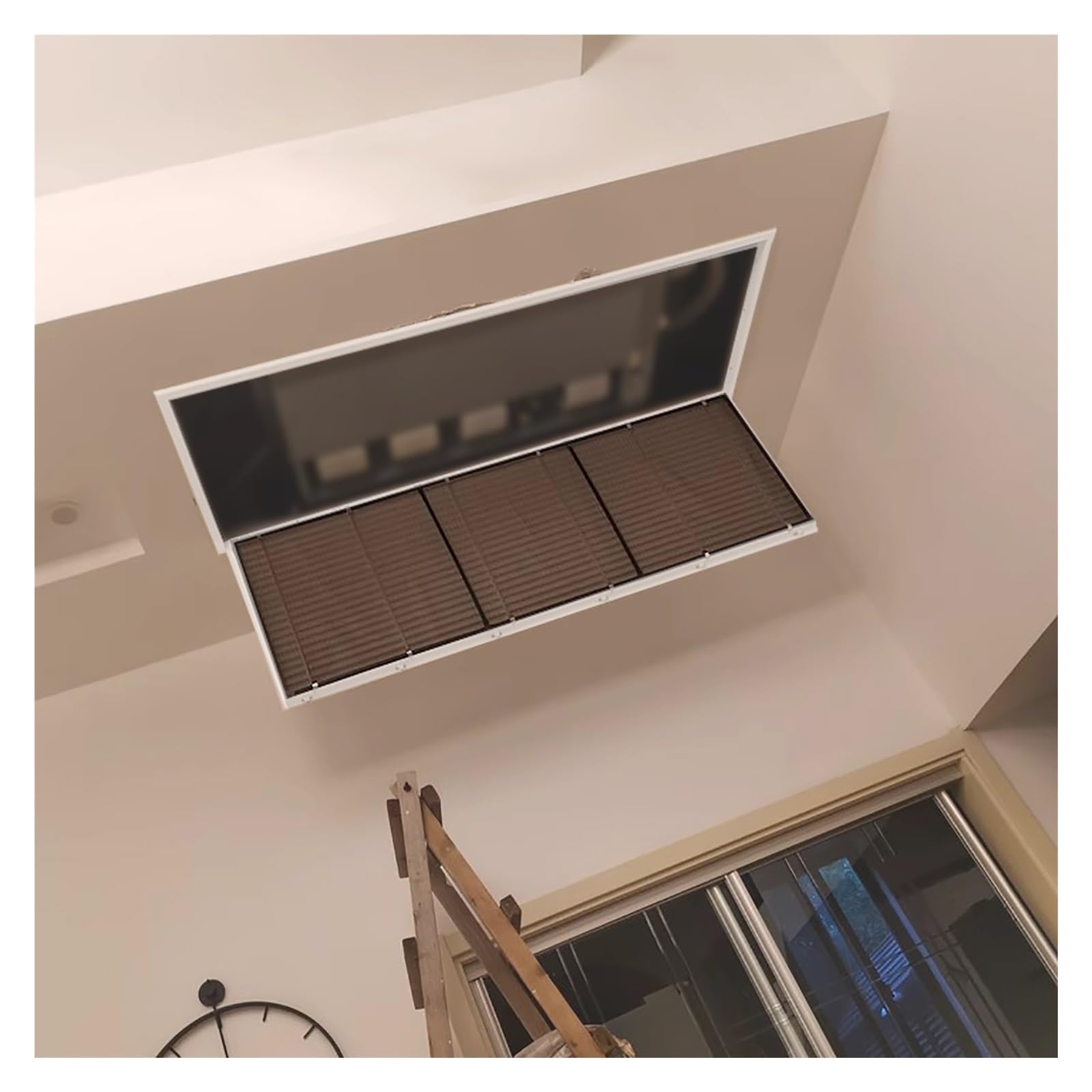 Griglia di Ventilazione Griglia di ventilazione rettangolare con persiana, cappa con filtro per sfiato soffitto/ventilatore con porta rimovibile, per intercapedine, yacht, camper(19x60 cm (7.5 x 23.6