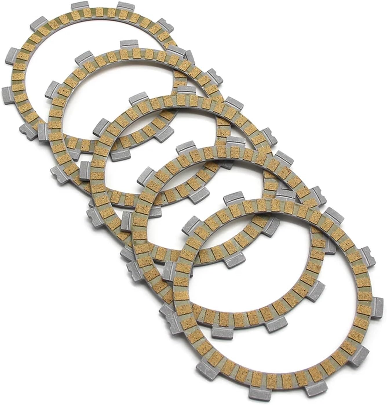 Compatible with Suzuki GIXXER155 GSX150F GSX-R125 GSX150 GSX-R150 Gixxer RFL8/RFXL8 MFL8/MFXL8 Motorcycle Clutch Friction Disc Plate Kit