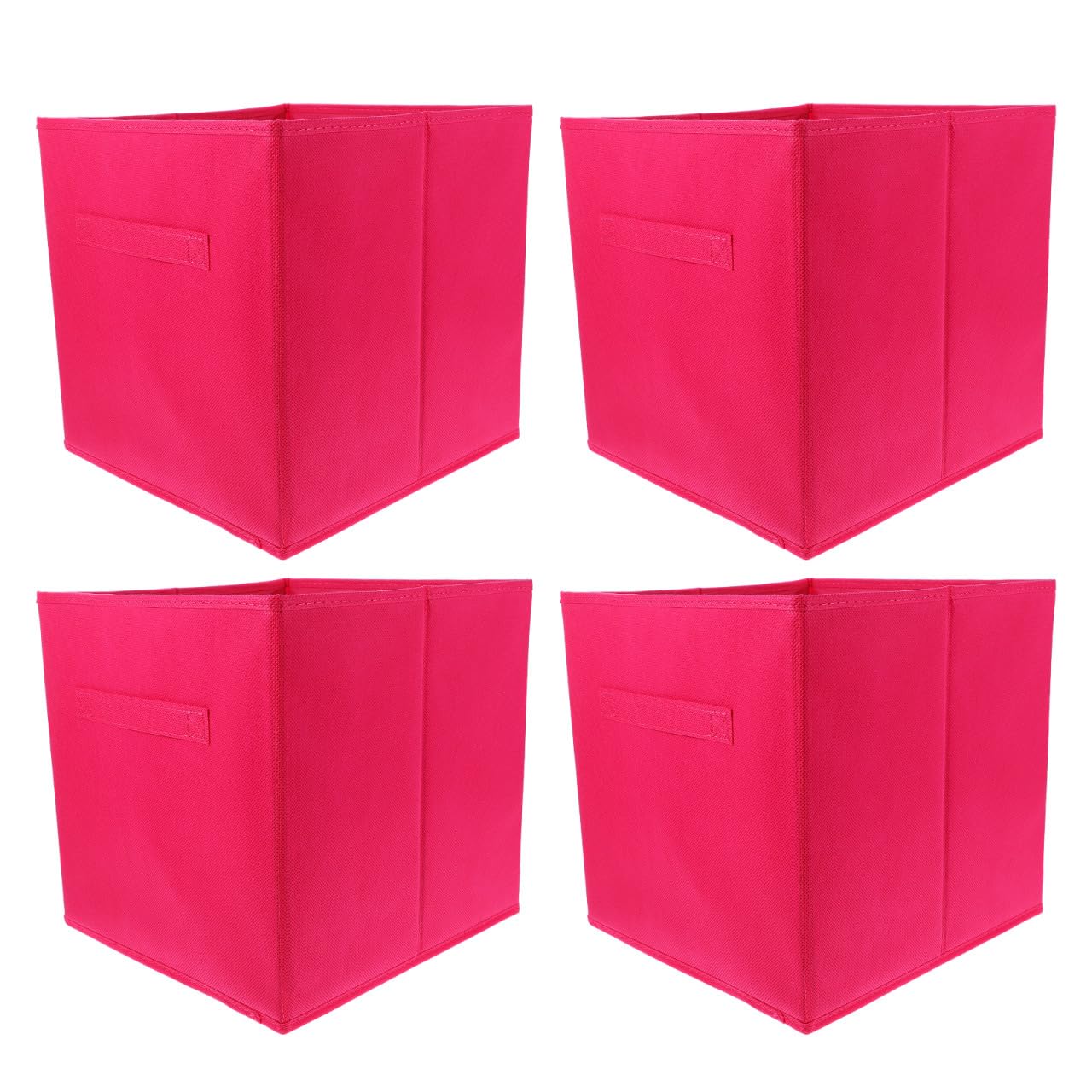 Boîte de Rangement Tissu Cube Pliable 4 Pièces pour Vêtements