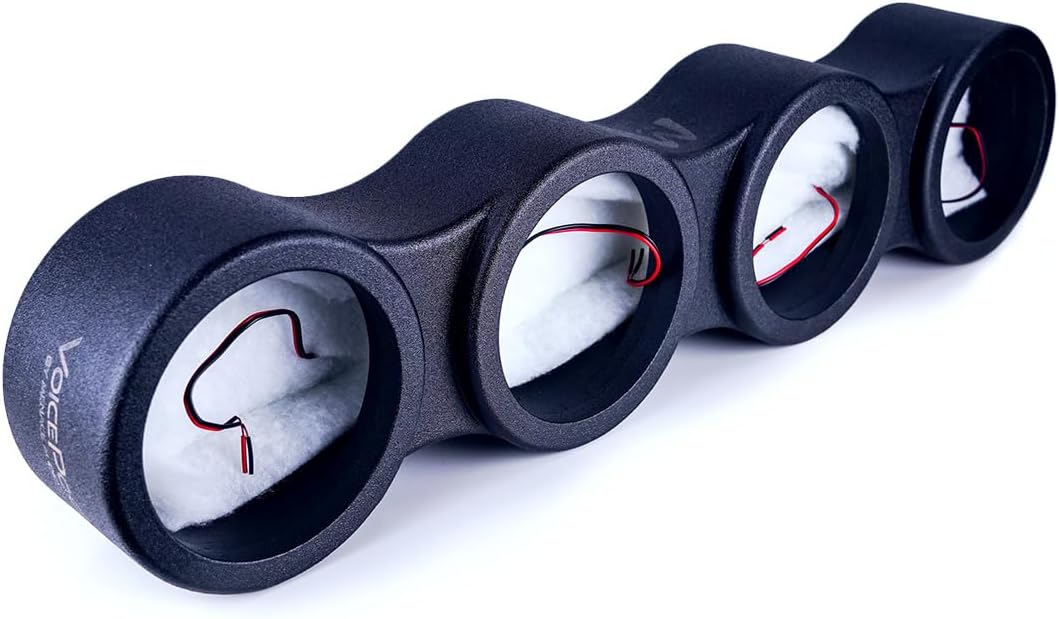 Menace Audio VOICEPOD Quad 6.5" Midrange Enclosure - Weather-Resistant MDF Pods for Superior Car Audio Sound