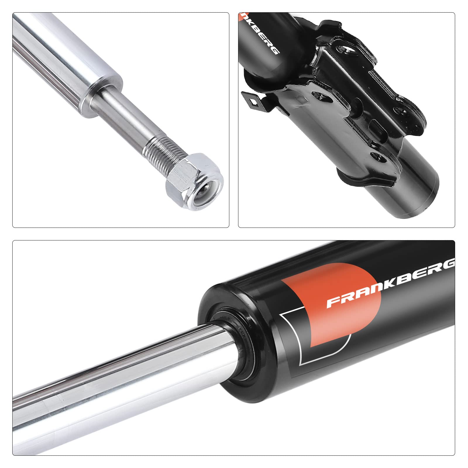 Frankberg 2 amortiguadores delanteros de 436 mm con presión de gas | Compatible con: Caja Sprinter 3-T B906, Sprinter 35-T plataforma/chasis B906, Sprinter 35-T Caja B906