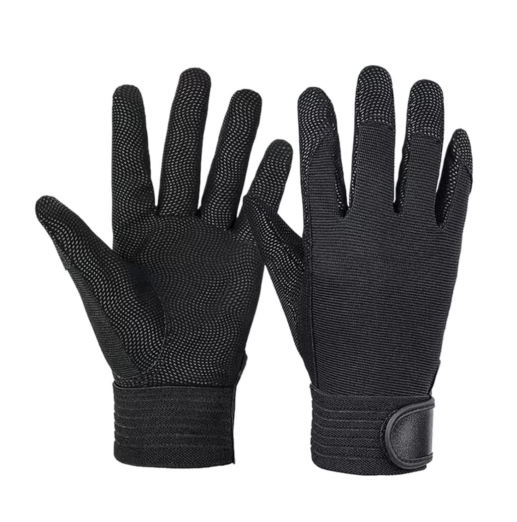Guantes de Ciclismo Guantes De Guantes Ciclismo Táctil Unisex Camping Senderismo Guantes De Dedos Guantes Deportivos (Color : Black, Size : M)