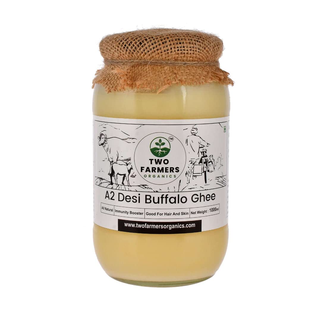 TWO FARMERS ORGANICS A2 Buffalo Ghee From Indian buffalo breeds that produce A2 beta-casein protein(1000 ML) (B0C3R2RG8Y) Amazon Price History, Amazon Price Tracker