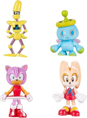 Miniatura 2 de Paquete de 12 figuras de acción sónicos, juguetes de erizo sónico de 1.59 a 2.5 pulgadas, modelos de personajes de juego clásico (paquete de 12)