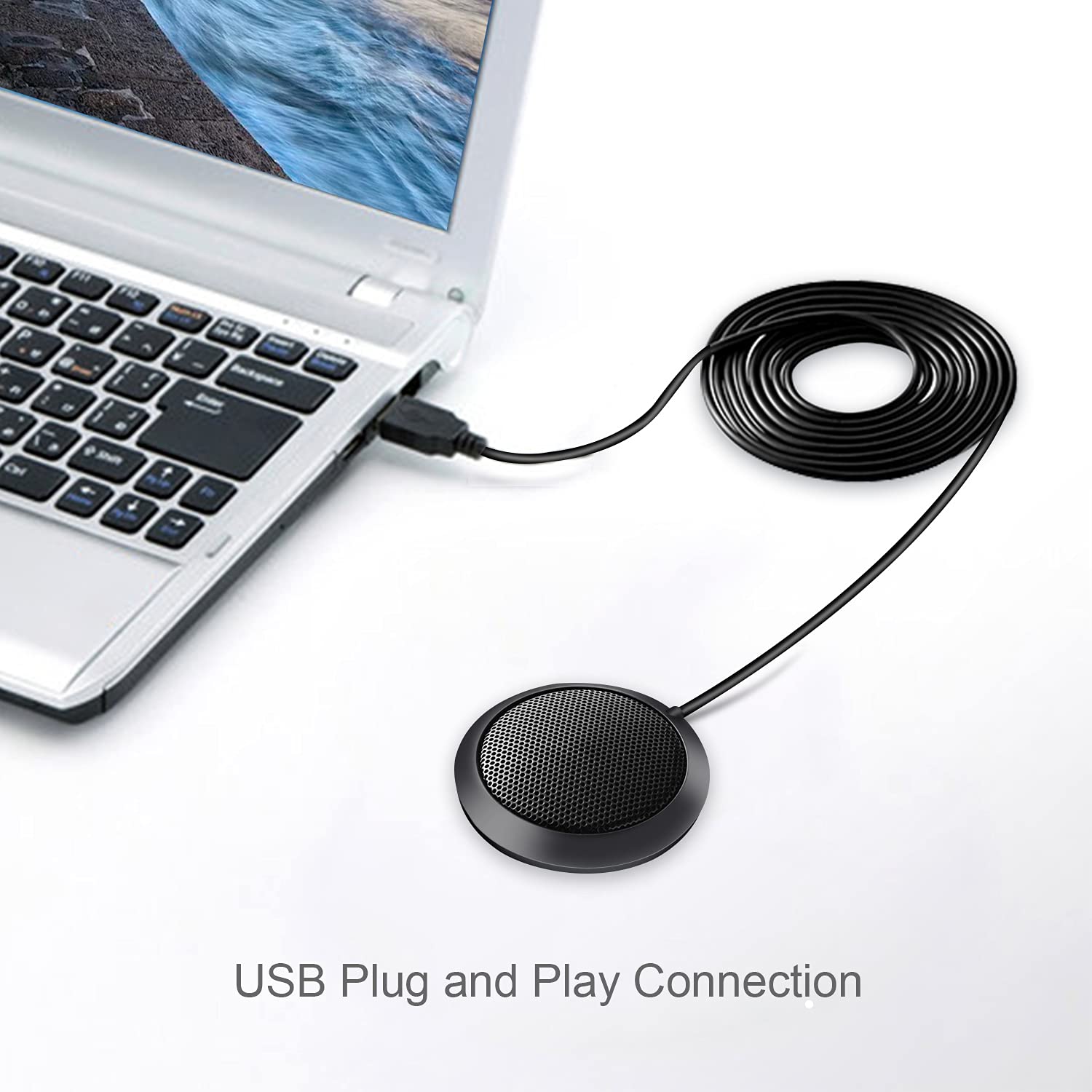 Adesso Xtream M3 - Microfono da tavolo USB omnidirezionale per riunioni e videoconferenze
