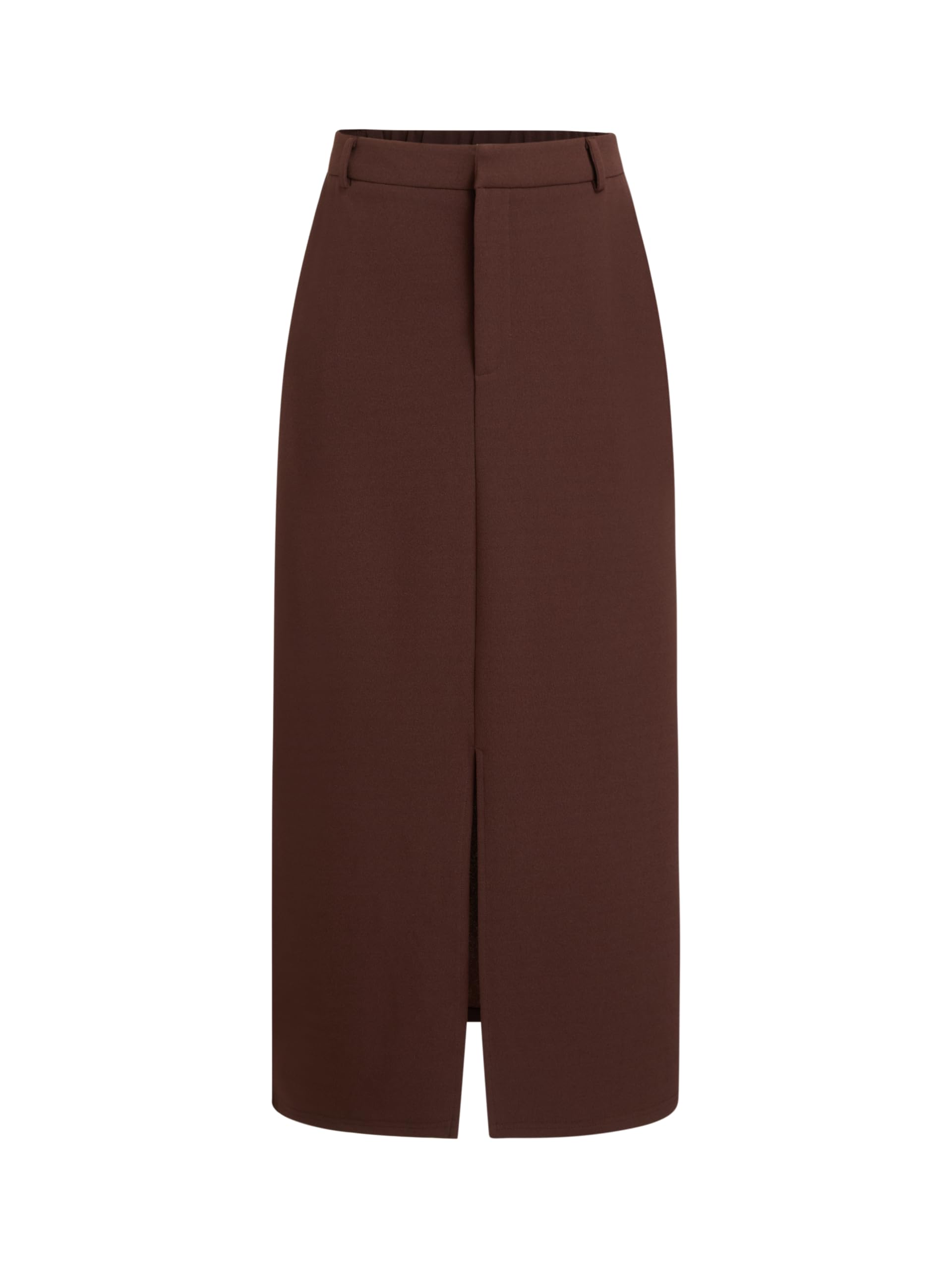 CIDER Women Midi Skirt Elegant High Waist Slit Date Night Pencil Skirt