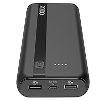 Cellularline - Power Bank 20000 - Capacità: 20000mAh - Input: 1xUSB