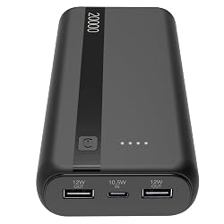 Offerta Cellularline Power Bank 20000 mAh con USB-C In/Out + 2 Porte USB-A - Ricarica Multipla e LED Indicatore - Nero in sconto oggi