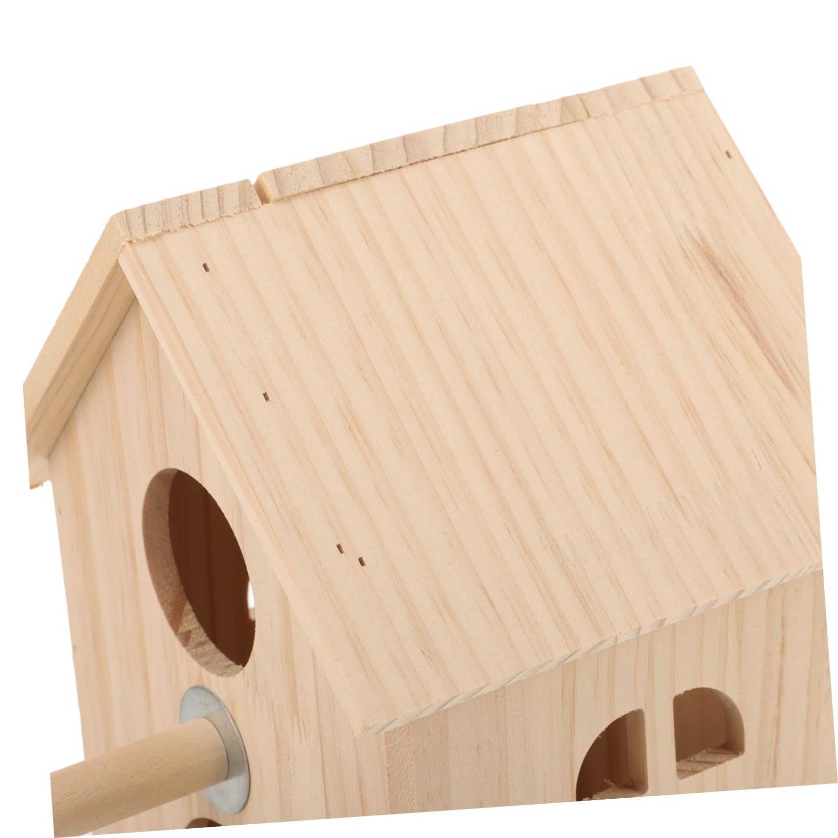 DOITOOL Caja Terrario De Aves Criadero De Madera Nido De Pájaro De Madera Casa De Pájaros De Madera Juguetes De Aves para Periquitos Accesorio Periquito Nido para Dormir G5 Ventana Munia