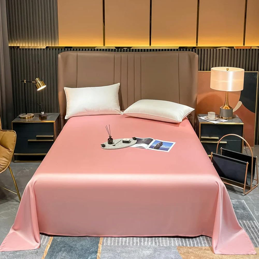 Luxuriöses Bettlaken für King-Size-Betten, einfarbig, für natürliche Heimtextilien, 250 x 270 cm