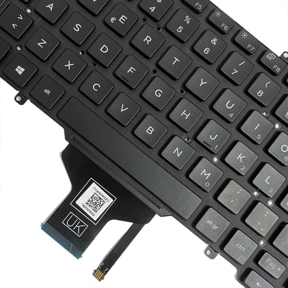 Gintai Italienisch Italiano Tastiera per dell Latitude 7400 7410 5400 5401 | 5410 5411 3400 0V2RM9 V2RM9 PK132EE3B18 SN7282BL Keyboard Backlit Laptop Tasatatur retroilluminata