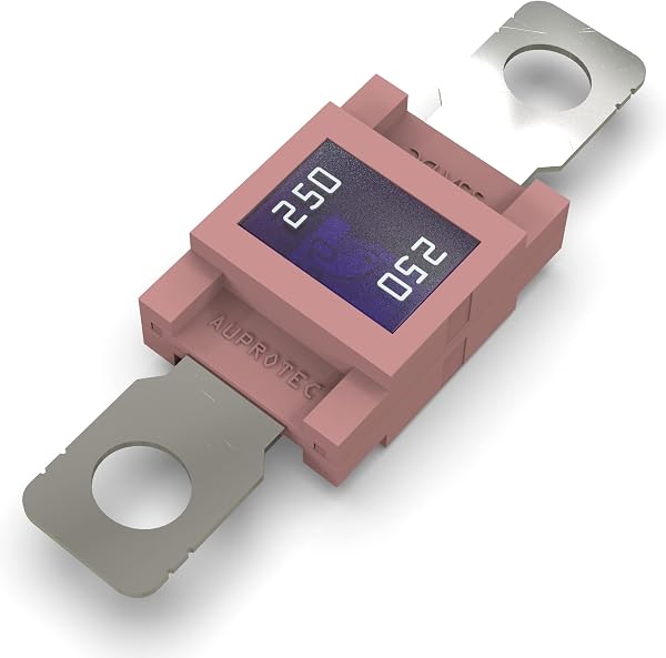 AUPROTEC Fusible Mega à courant élévé/verrouillage à vis 80-500A choix : 250A ampères, rose, 1 pièce - 3