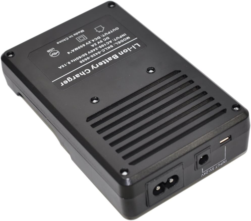 Battery Charger K120 K-120 K135 K-135 AC Dual Channel Universal for 3.7V Li-ion Rechargeable 14250 LS14250 (200ma) s1a