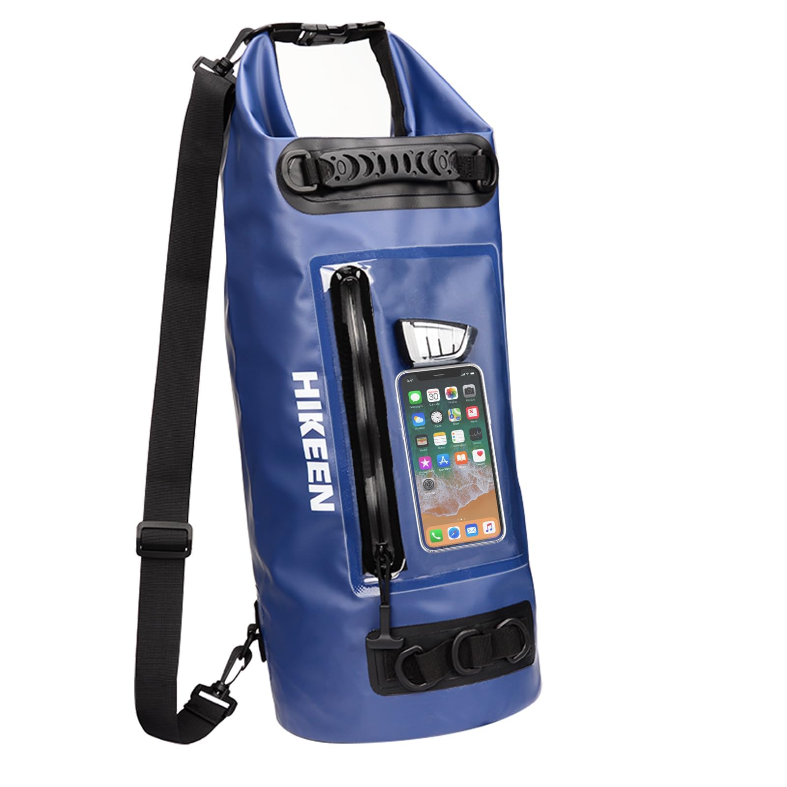 BOOSTEADY 20L Waterproof Dry Bag Set IPX7 Lightweight Floating Backpack with Zip Touchscreen Dry Sacks Waterproof Bags for Kayaking, Boating, Camping, Beach,Fishing, Rafting