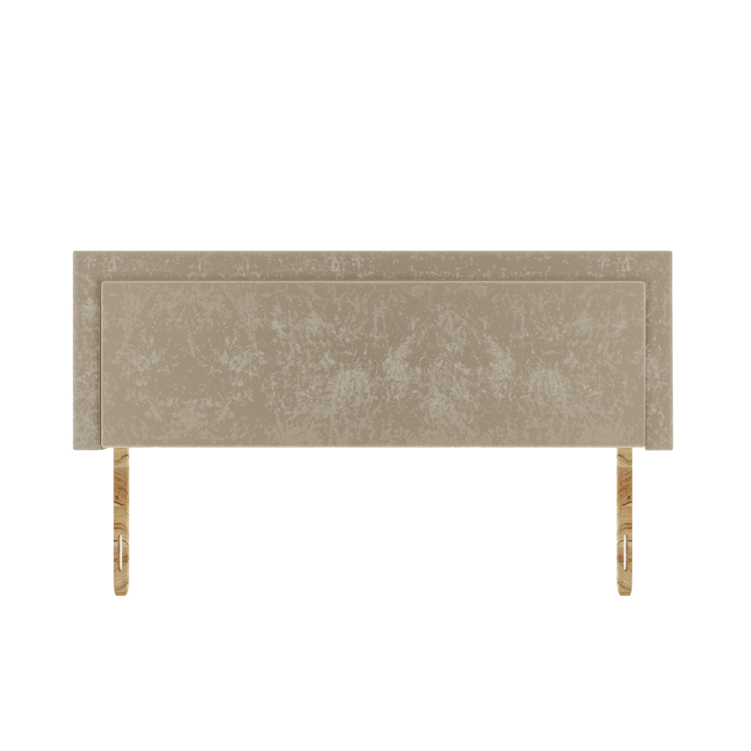 SANA SLEEP Seoul Crushed Velvet HeadBoard - Luxury 20" Upholstered Design for Divan Beds - Multiple Fabric Options for Bedroom and Hotel Furniture - 4FT Small Double - Champagne