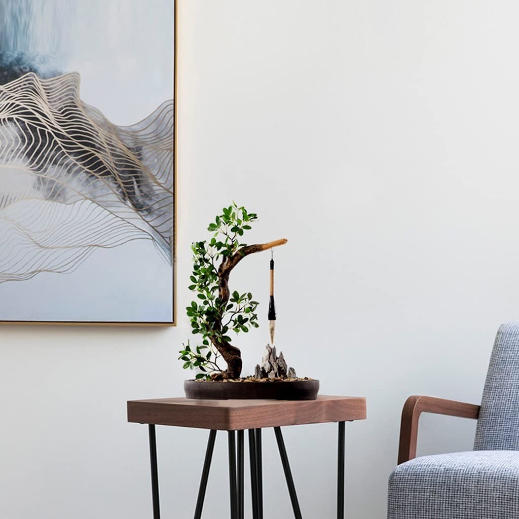 Árbol bonsái Artificial pequeño, árbol de bonsái Artificial, plantas de imitación, árbol de rocalla, planta en maceta con guijarros para oficina, hogar, adornos de Interior, árbol