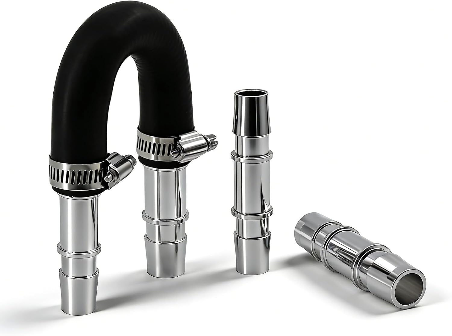 626-001 Engine Heater Core Bypass Kit, Upgrade Aluminum Fitting with 5/8" and 3/4" Hose, Universal Fit for Most Common Heater Hoses