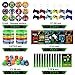 BANBALLON 66 PCS Video Game Party Favors Video Game Theme Notepads Wristbands Stampers Keychains For Level Up Party Gamer Birthday Party Classroom Rewards Supplies