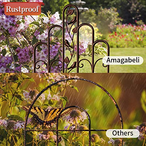 Amagabeli 2 Pack Large Garden Trellis 71” X 21” Heavy Duty Rustproof Brown Iron Plant Trellis For Potted Plant Support Tall Wall Metal Trellis For Rose Vine Vegetable Cucumber #TOP5