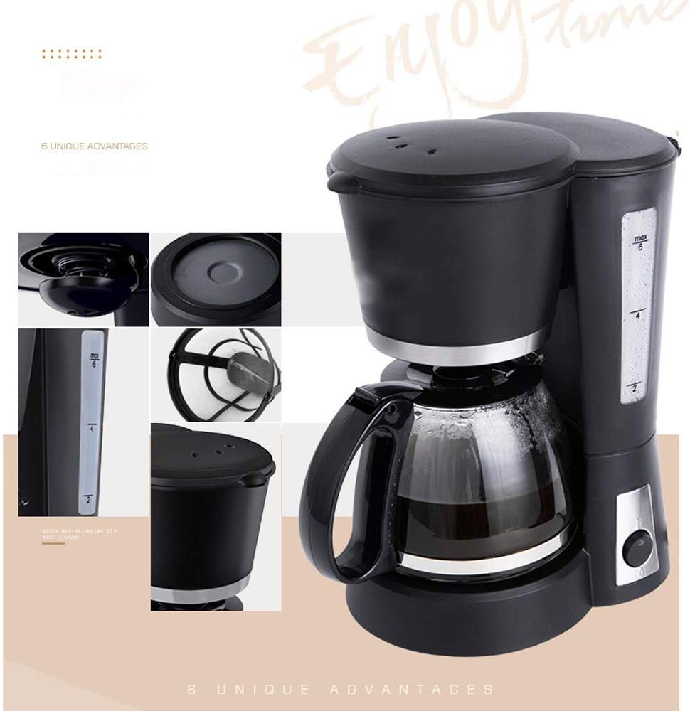 Ekspres do kawy Ekspres do kawy, ekspres do kawy z filtrem 600 ml | Kawa rozpuszczalna o mocy 550 W, espresso, kawa macchiato itp. | Ochrona przed wysychaniem, funkcja zapobiegająca kapaniu, funkcja