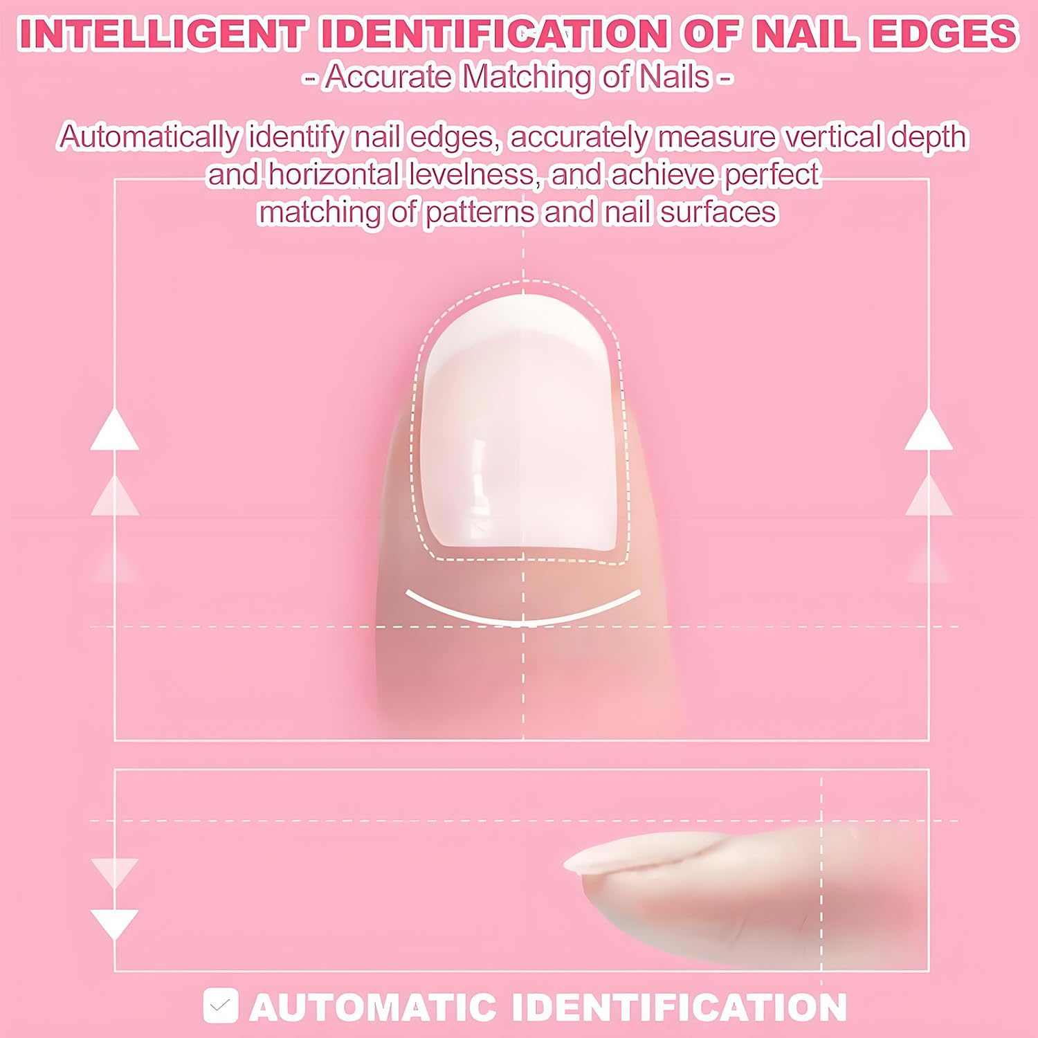 3D Nageldrucker Maschine, Intelligenter DIY Nagelkunst Drucker mit 4800DPI App-Steuerung, Automatische Nagelerkennung, 10s Schnell-Druck, für Zuhause, Hochzeit & Nagelstudio