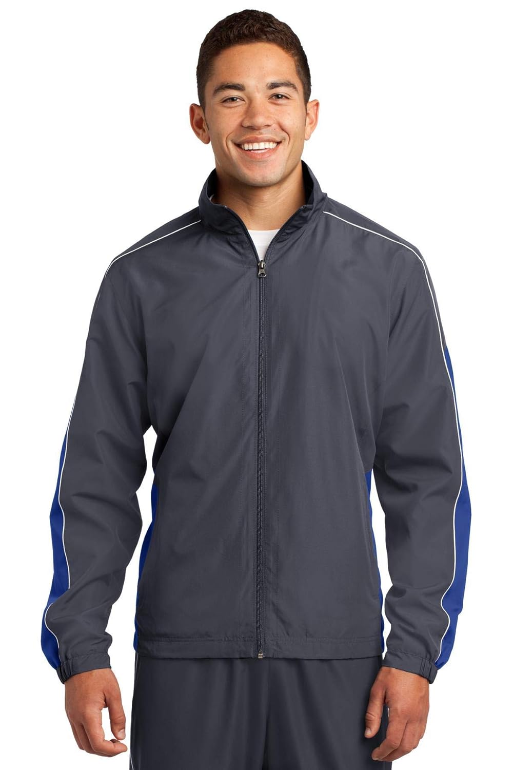 Sport-Tek Men’s Piped Colorblock Wind Jacket