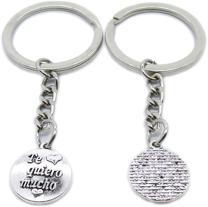 100 Pieces Keyring Keychain Wholesale Suppliers Jewelry Clasps YK1142 Te Quiero Mucho Love You Very Much