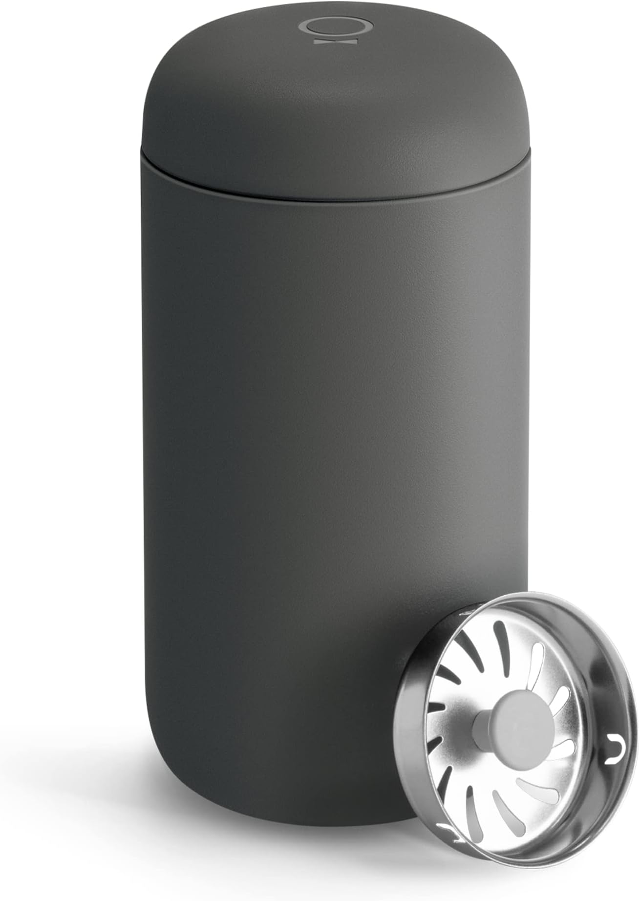 Fellow 12 oz Carter Move Travel Mug - Vacuum-Insulated Stainless Steel Travel Coffee Mug - Coffee Tumbler with Ceramic Interior and Splash Guard - Slate Grey
