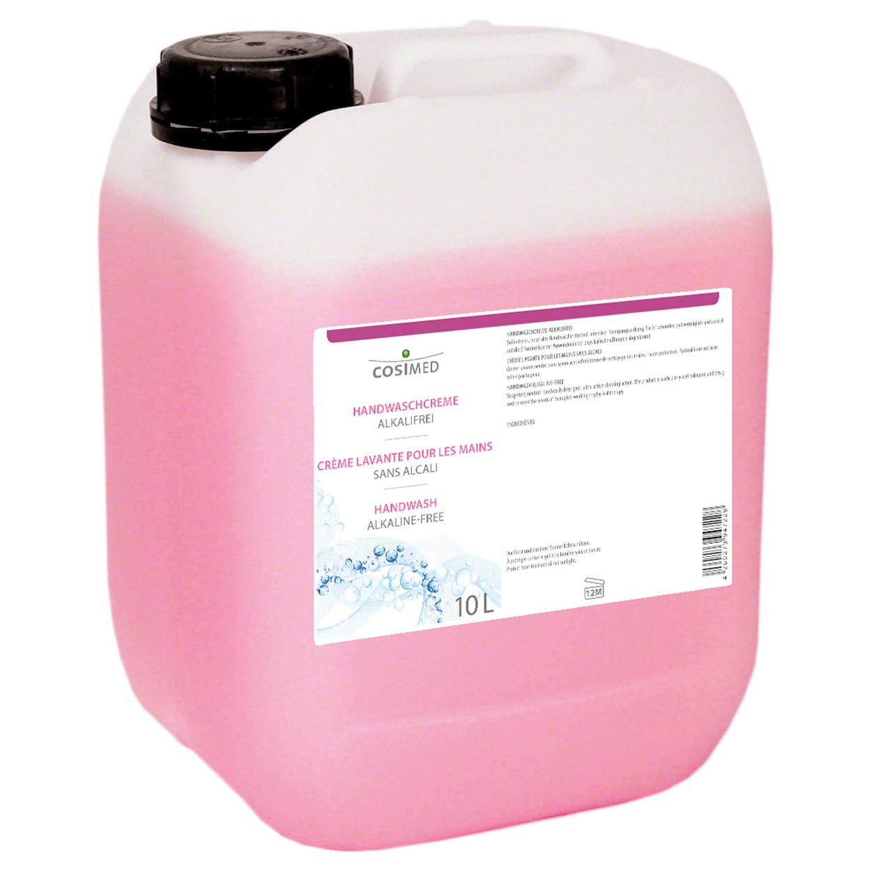cosiMed Handwaschcreme alkalifrei, Handreiniger, Handreinigungscreme, 10 l