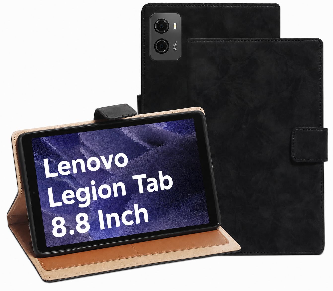 Caseous Flip Cover for Lenovo Legion Tab TB320 8.8 Inch Black - Image 1