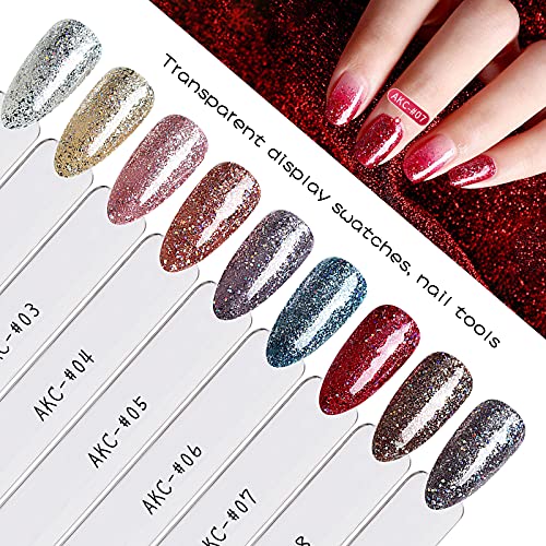 XINTON 100 Pieces Nail Colour Chart Display Stand Fan Shape