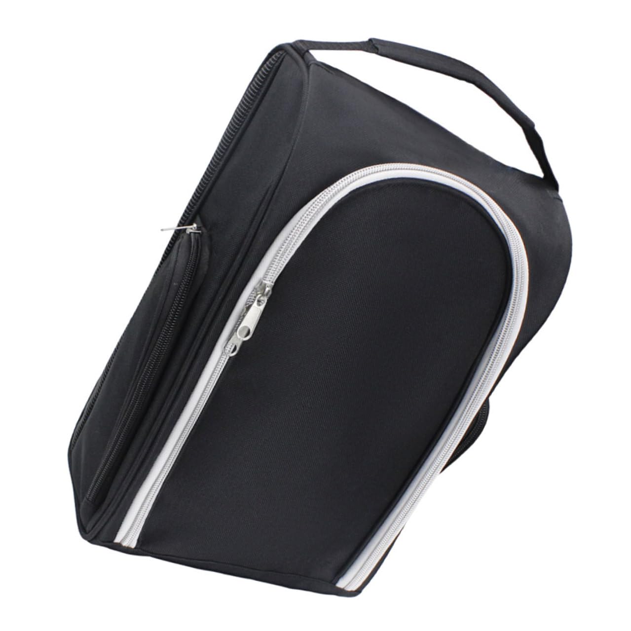 Borsa Portascarpe da Golf in Nylon Nera, Contenitore per Paio