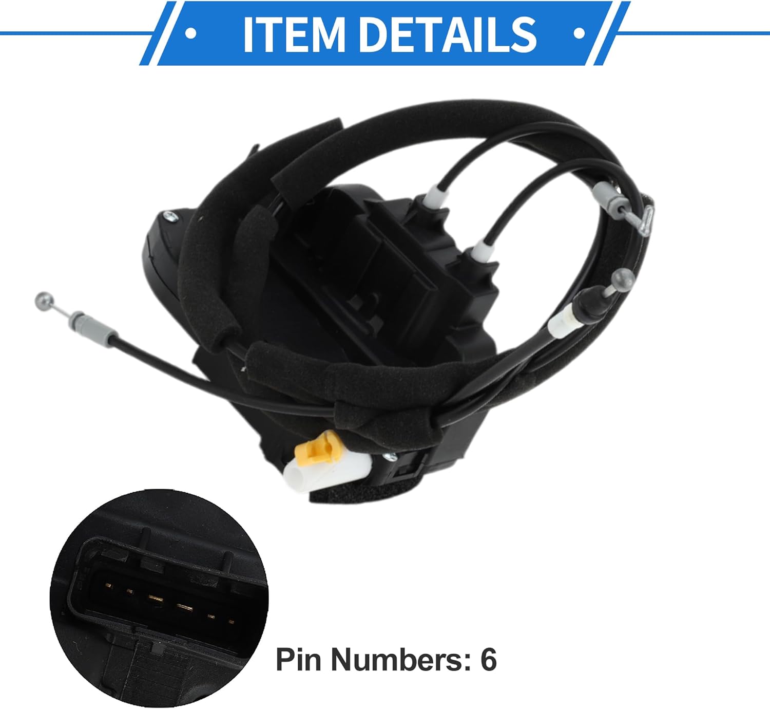 Power Door Lock Actuator Motor for Nissan TITAN 2004-2012 Front Left Driver Side Door Latch Actuator Assembly with Cable