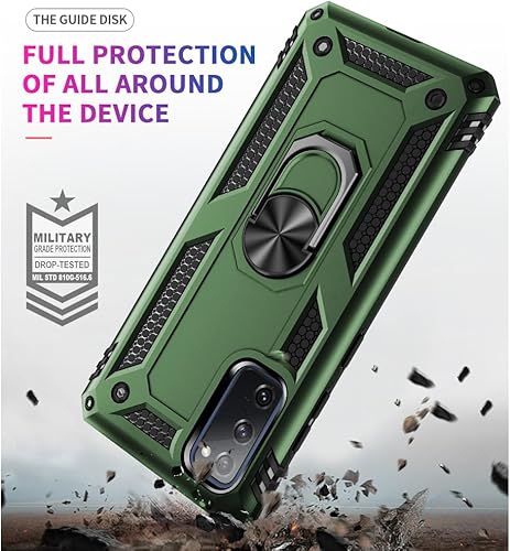 Miniatura 2 de Funda para Samsung Galaxy S20 FE, Samsung S20 FE con protector de pantalla HD, grado militar de 16 pies probada en caídas anillo a prueba de golpes