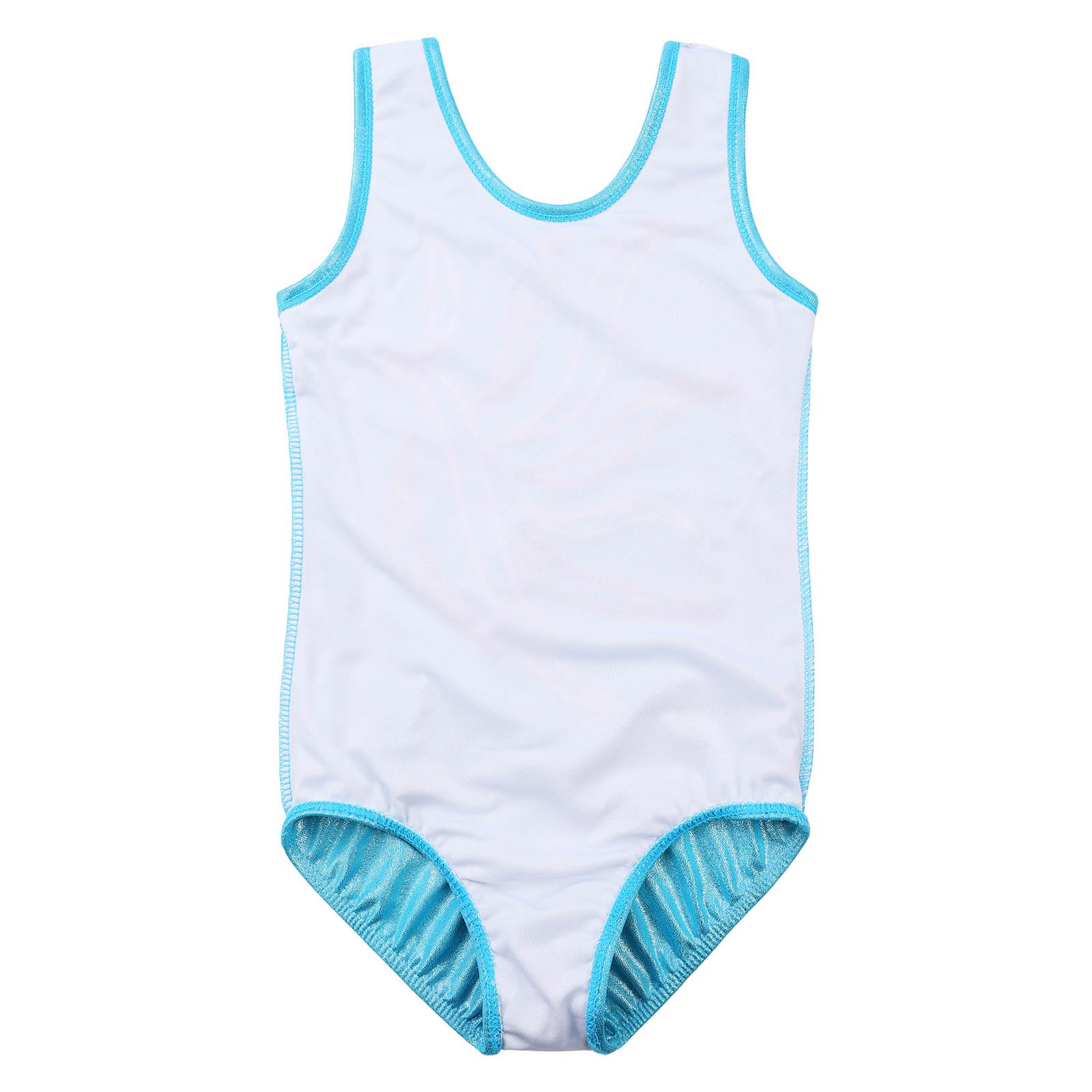 Justaucorps de gymnastique pour filles avec short et bandeau à cheveux pour filles de 3 à 14 ans