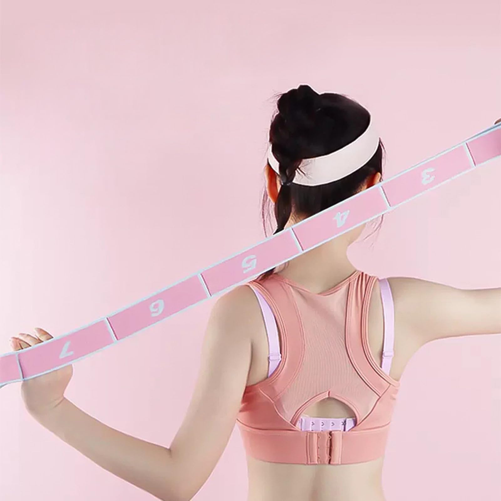 Ceinture élastique De Yoga – 3 Couleurs – Bande De Résistance Fitness – Aide Aux Tractions