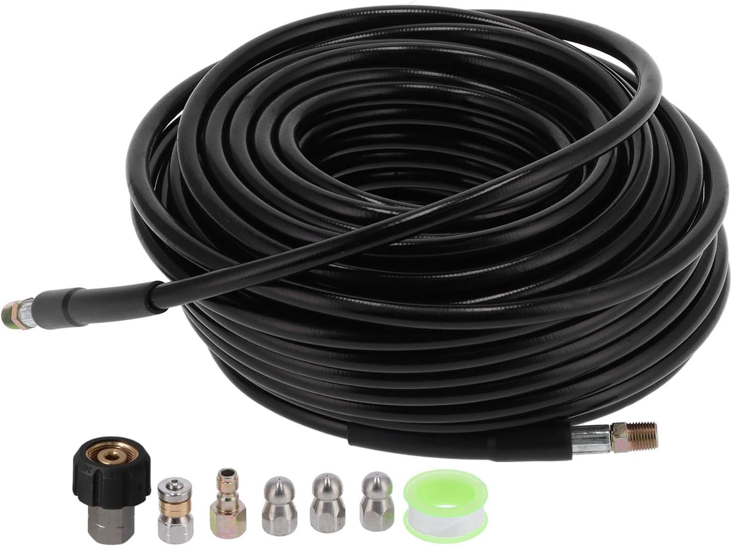 Gearwell Pressure Washer Kit、Sewer Jetter Hose、5800 PSI排水クリーニングシステ