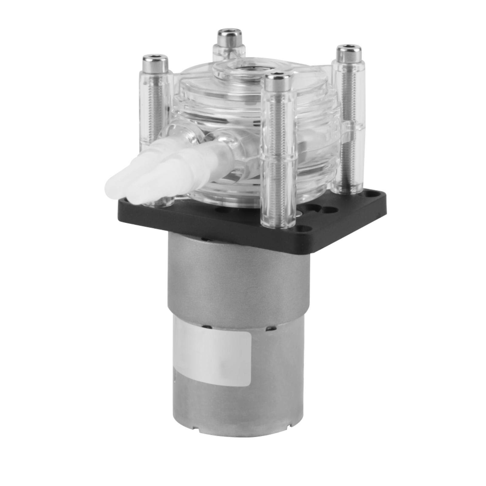 Schlauchpumpe mit niedrigem Durchfluss, 12 V DC DIY-Peristaltik-Flüssigkeitspumpe für Aquarium Lab Analytica, Selbstansaugende Peristaltikpumpe mit starker Saugkraft DIY kleine Peristaltikpumpe