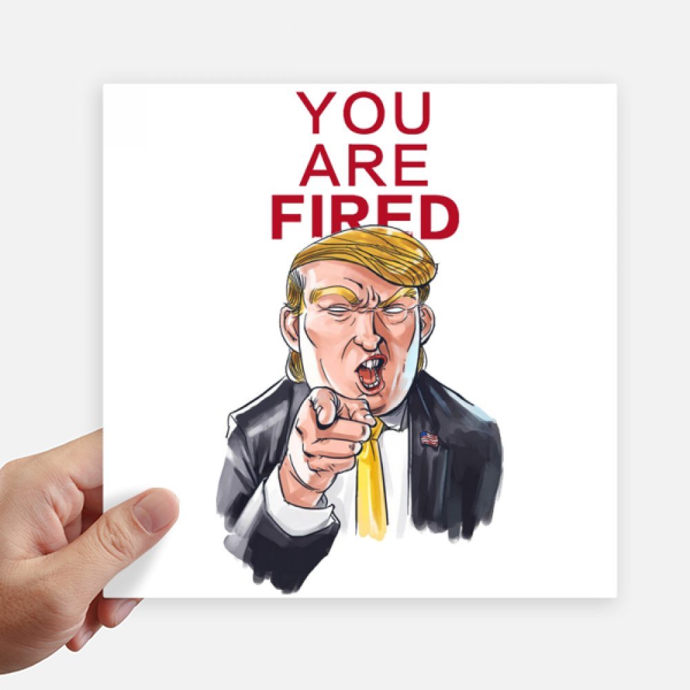 Autocollant Trump président américain grand sticker de 20 cm pour masquer les rayures