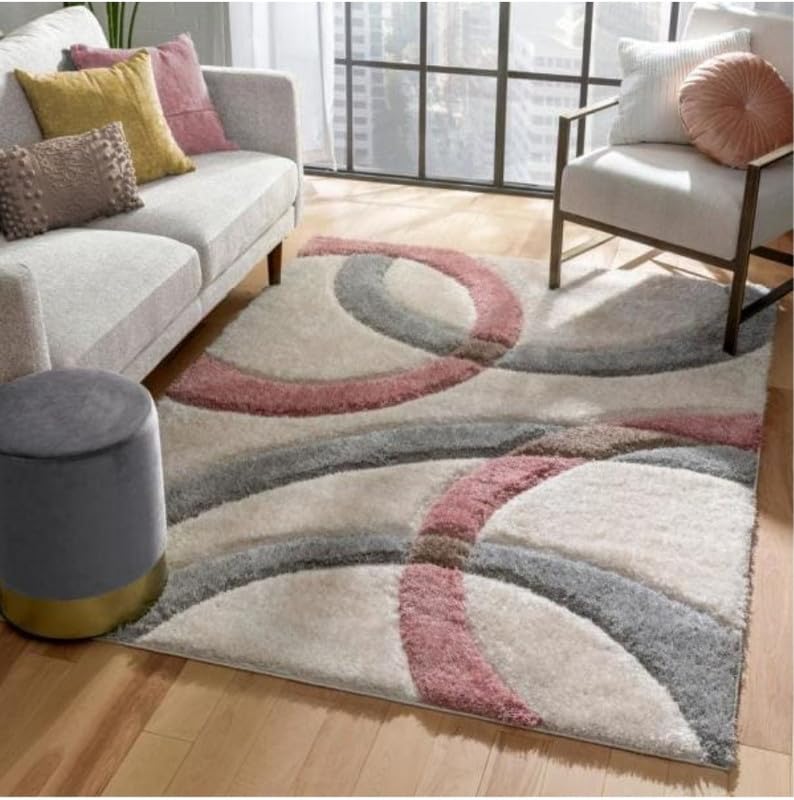 Image of Shaggy Area Rug - Extra Plush Luxury Carpet, Super Soft & Cozy Feel| Perfect for Living Room, Bedroom, and Stylish Home Decor- Blue (2 x 6 ft)
