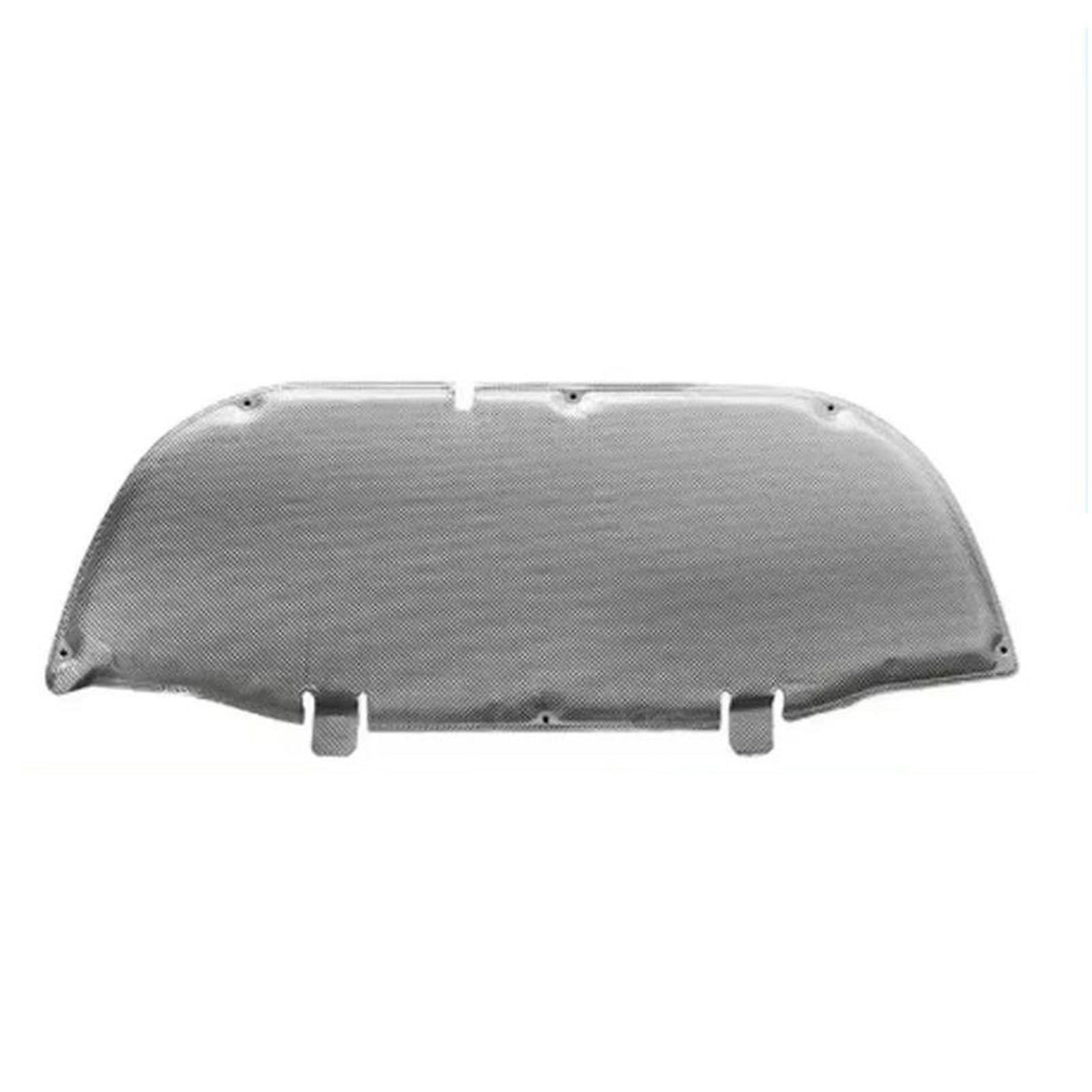 Slimes Black And Silver Heat Liner Mat Car Front Engine Hood Insulation Cotton W/Buckle Soundproof Sound Heat Mat For Corolla For Cross Xg10 2022-2024(Black And Silver)