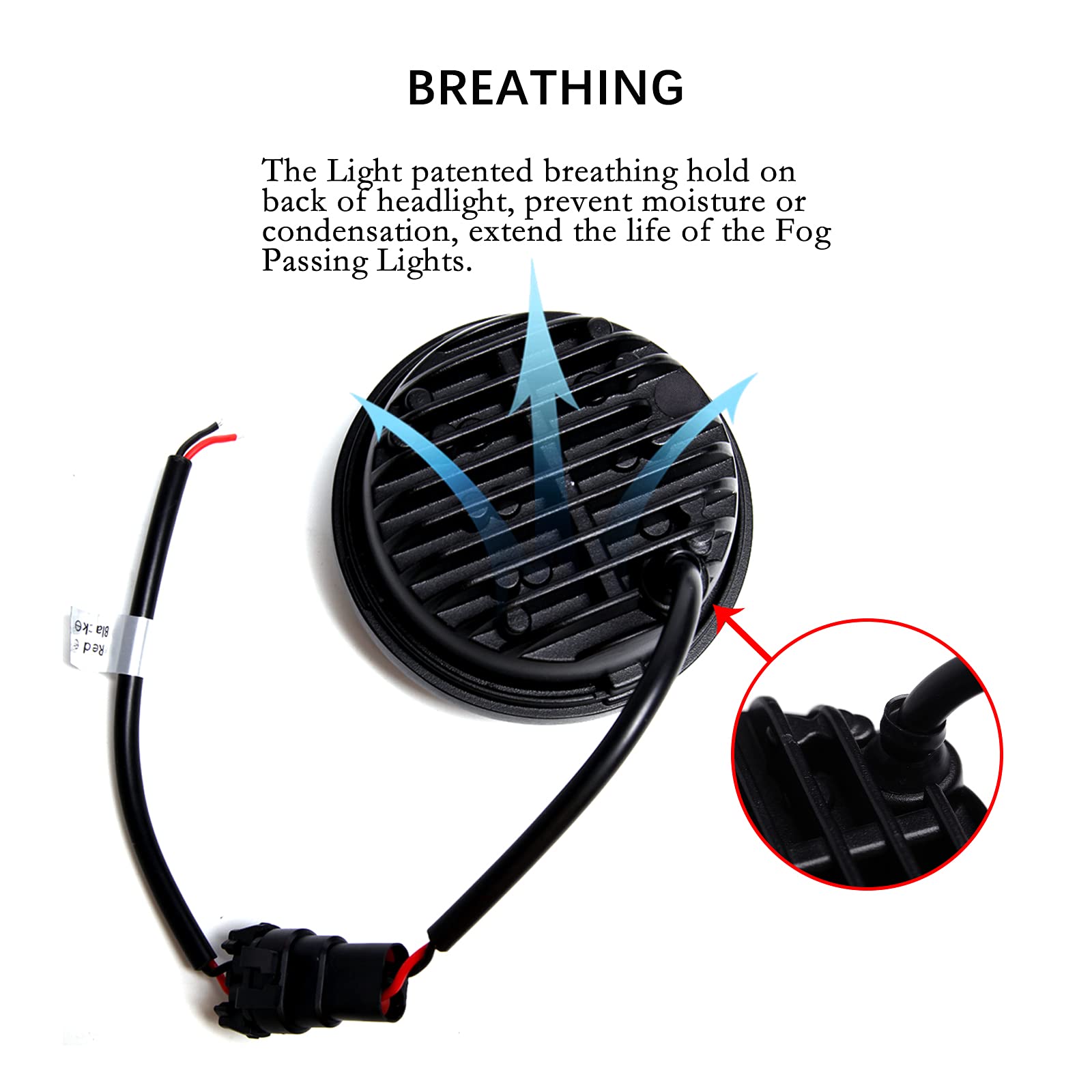 2PCS 4.5 "LED fendinebbia che passa luce moto fendinebbia per Road King Glide Street Glide Electra.