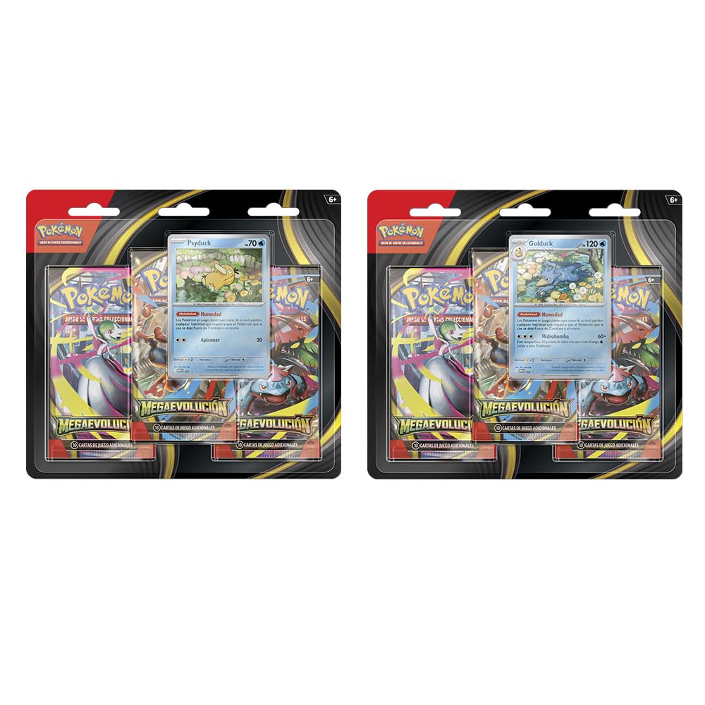 Pokémon – Cartas Coleccionables TCG Blíster 3 Sobres Expansion Septiembre 2025 | Pack de 3 Boosters Aleatorios | Trading Cards Juego Oficial | Español | Producto Original | PC10050