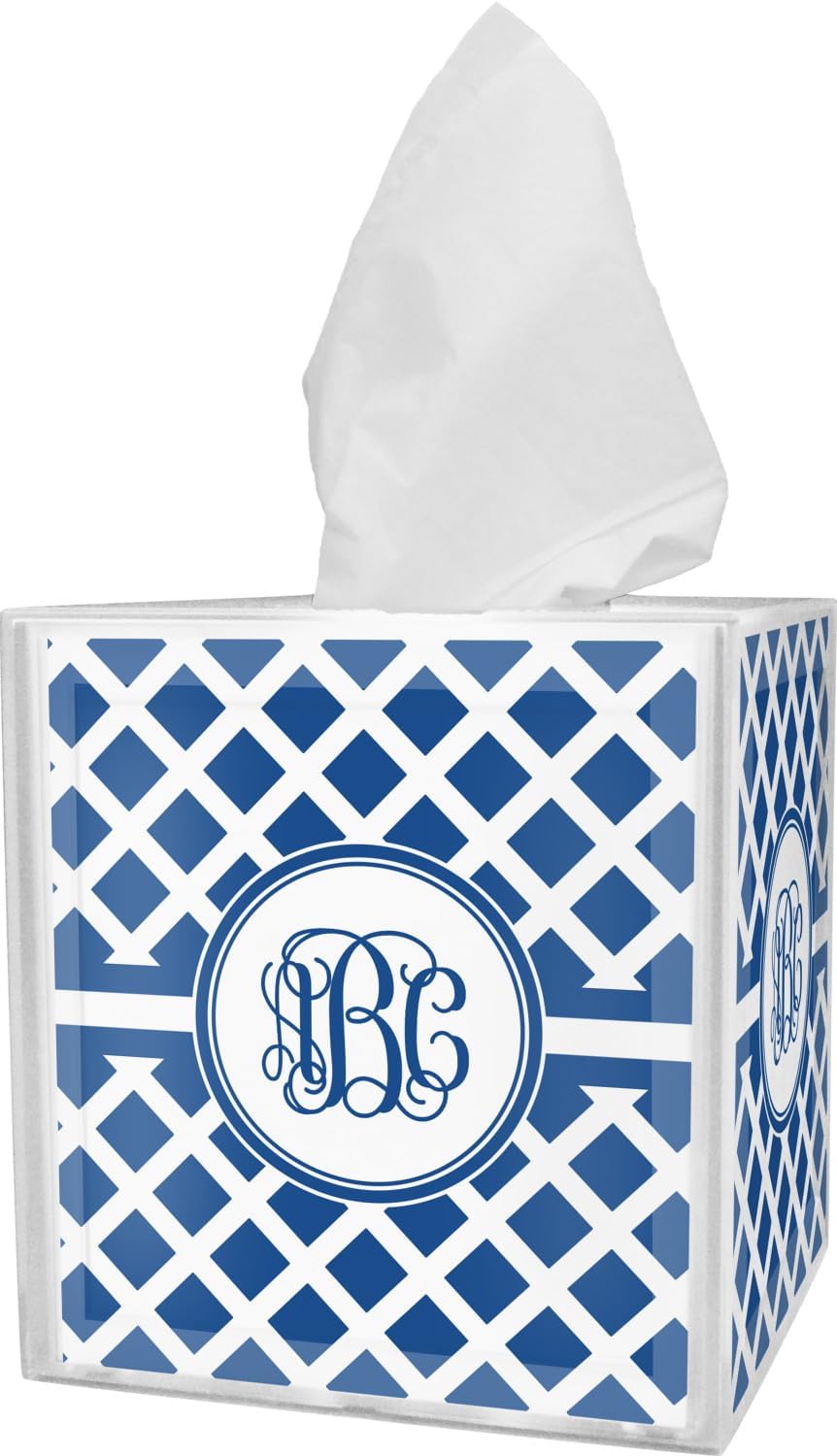 RNK Shops Personalized Diamond Tissue Box Cover