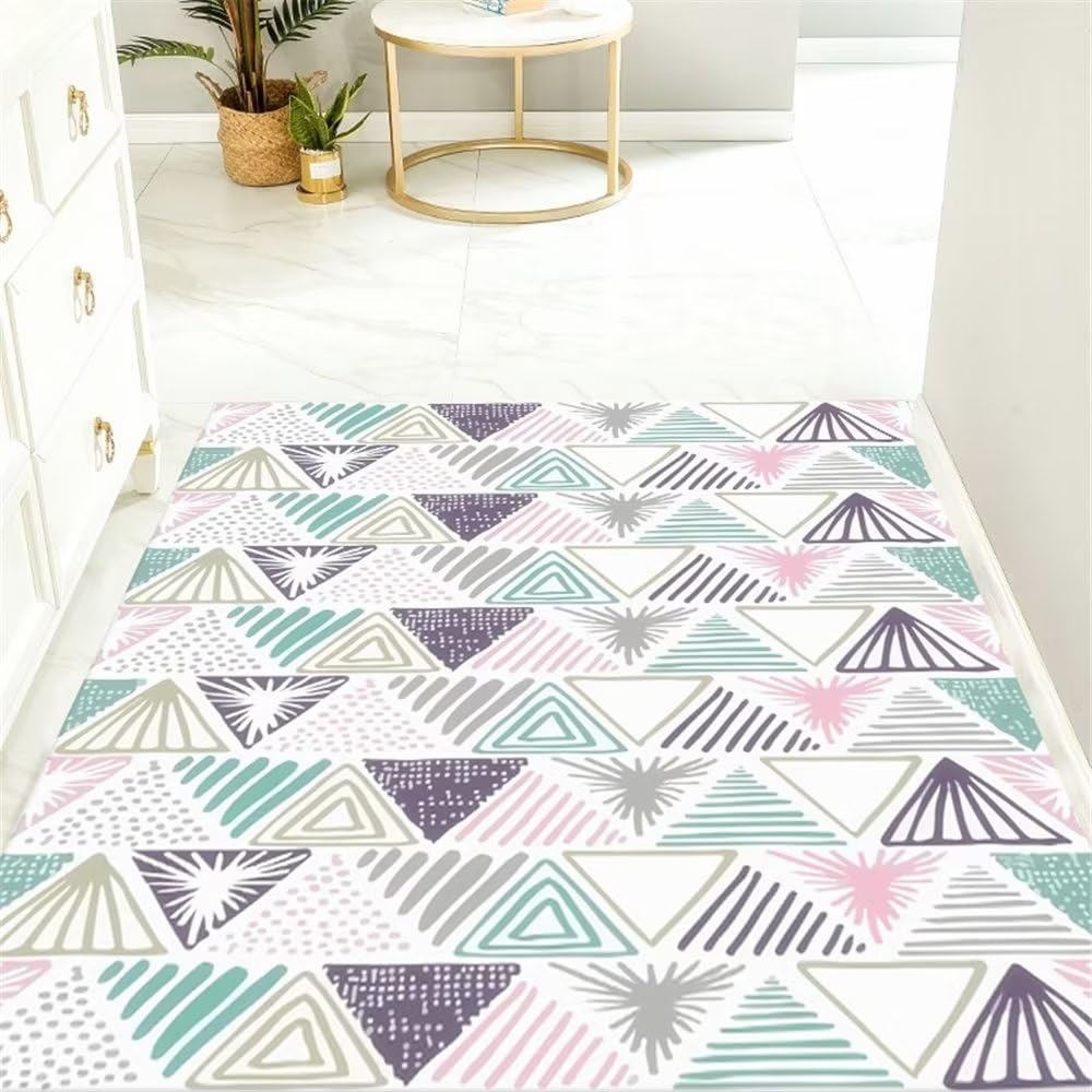 Tapis de salon bleu pour chambre enfant garçon 40x60