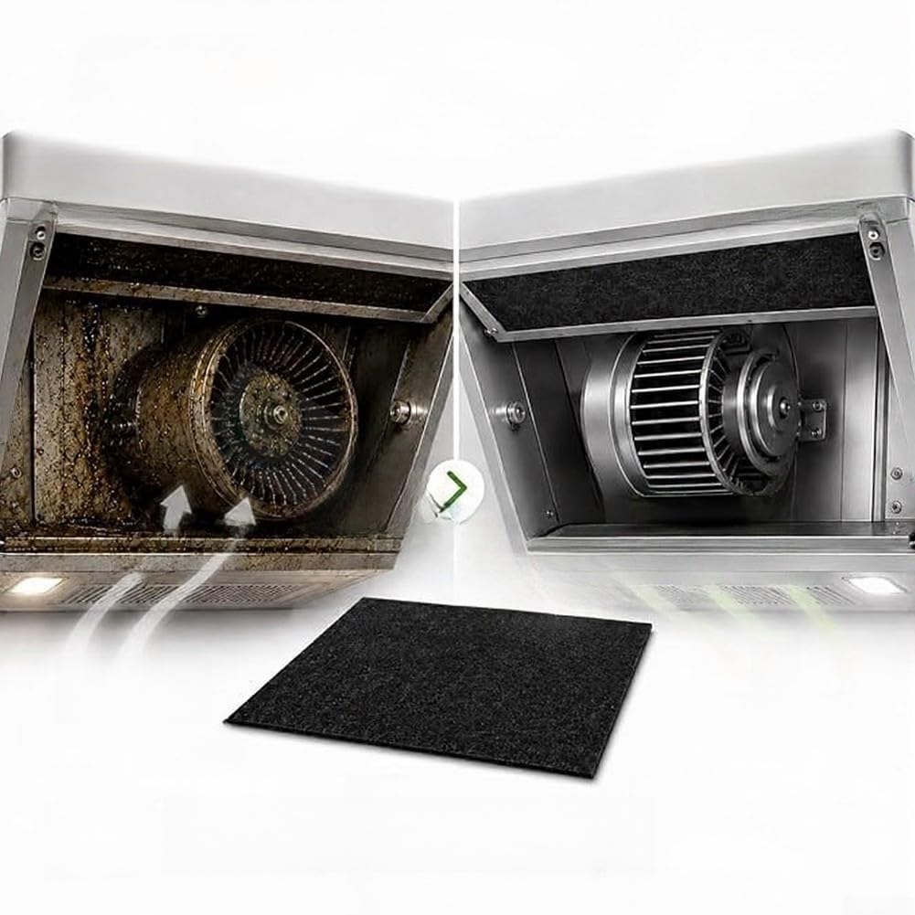 GLOBALHUT para Filtro Activado Campana Extractora 40x80cm 2uds para Filtro