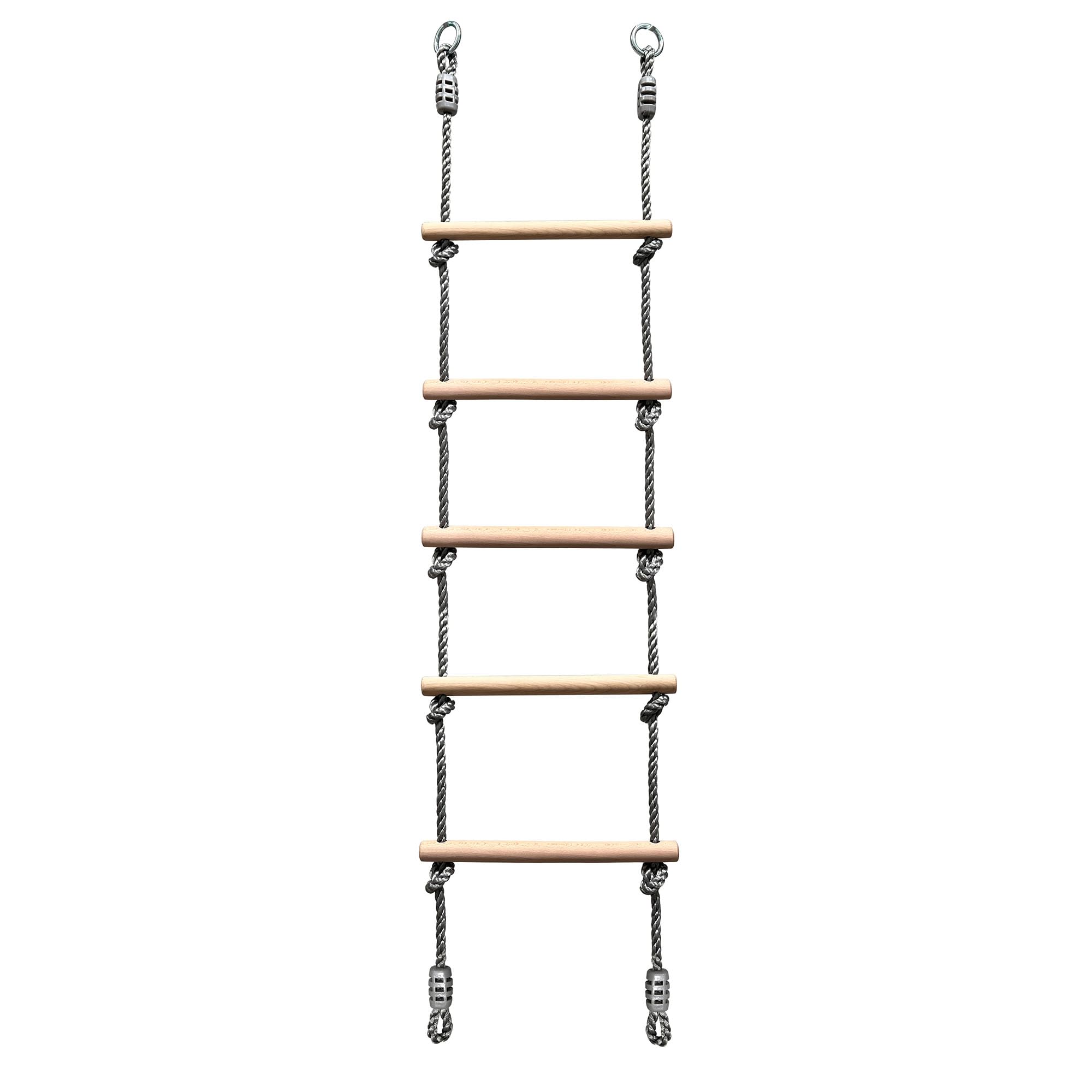 HyperMotion Klettergerüst 6in1 Kinder Indoor Outdoor – Türreck mit Strickleiter, Kletterseil, Schaukel, Turnringen & Trapez aus Buchenholz, höhenverstellbar, ab 3 Jahren, bis 100 kg