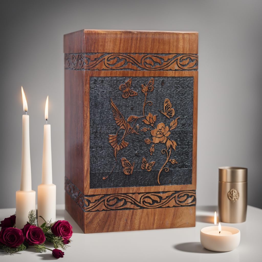 Wooden Urns For Adult Ashes Cremation Urns Wooden Urn Box For Human Ashes Tree Of Life Urns for Human Ashes Adult