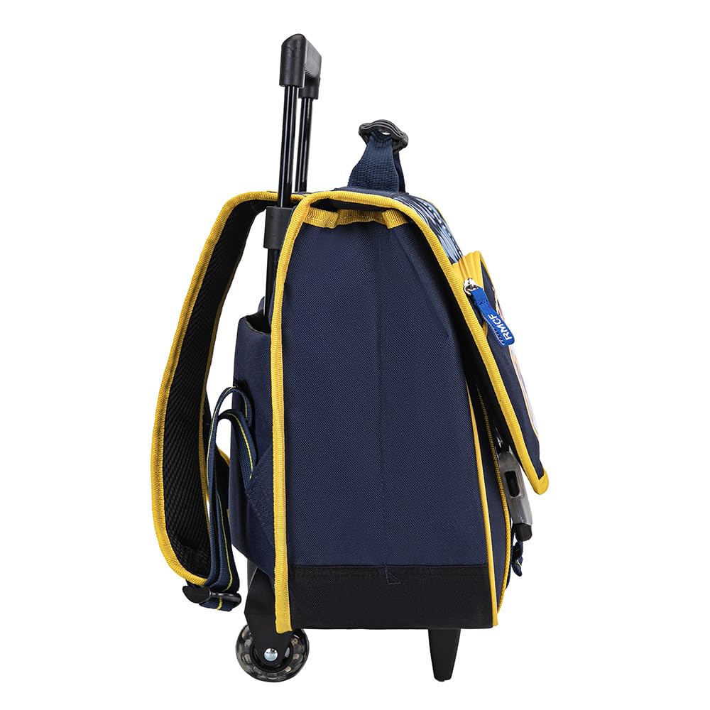 Real Madrid Cartable à roulettes 41cm 2 compartiments bleu